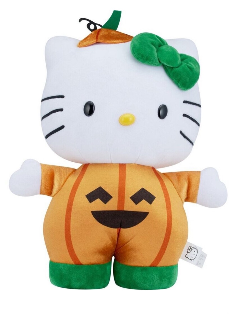 Sanrio Hello Kitty Pumpkin Halloween Door Greeter Plush NWT